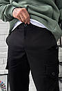 Молодіжні штани карго Staff cargo gu black, фото 4