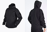 Куртка Тактична Gman чорна Soft Shell, фото 2