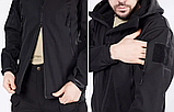 Куртка Тактична Gman чорна Soft Shell, фото 3