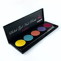 Premium Solid Gel Polish - Палєтка 5 кольорів (густий гель-лак) №3