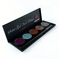 Premium Solid Gel Polish - Палєтка 5 кольорів (густий гель-лак) №4