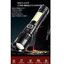 Ліхтар COB18-WHITE LASER LED PM10-TG+COB, 1x18650, power bank, магніт, ЗП Type-C, zoom AuraHome, фото 4
