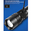 Ліхтар COB18-WHITE LASER LED PM10-TG+COB, 1x18650, power bank, магніт, ЗП Type-C, zoom AuraHome, фото 5