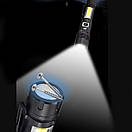 Ліхтар COB18-WHITE LASER LED PM10-TG+COB, 1x18650, power bank, магніт, ЗП Type-C, zoom AuraHome, фото 6