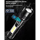Ліхтар COB18-WHITE LASER LED PM10-TG+COB, 1x18650, power bank, магніт, ЗП Type-C, zoom AuraHome, фото 8