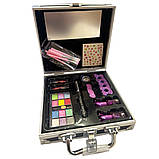 Косметика Єдиноріг у валізі тіні лаки пензлики помади блискітки 15 дет 21*21*7см (QH1001-1B), фото 2