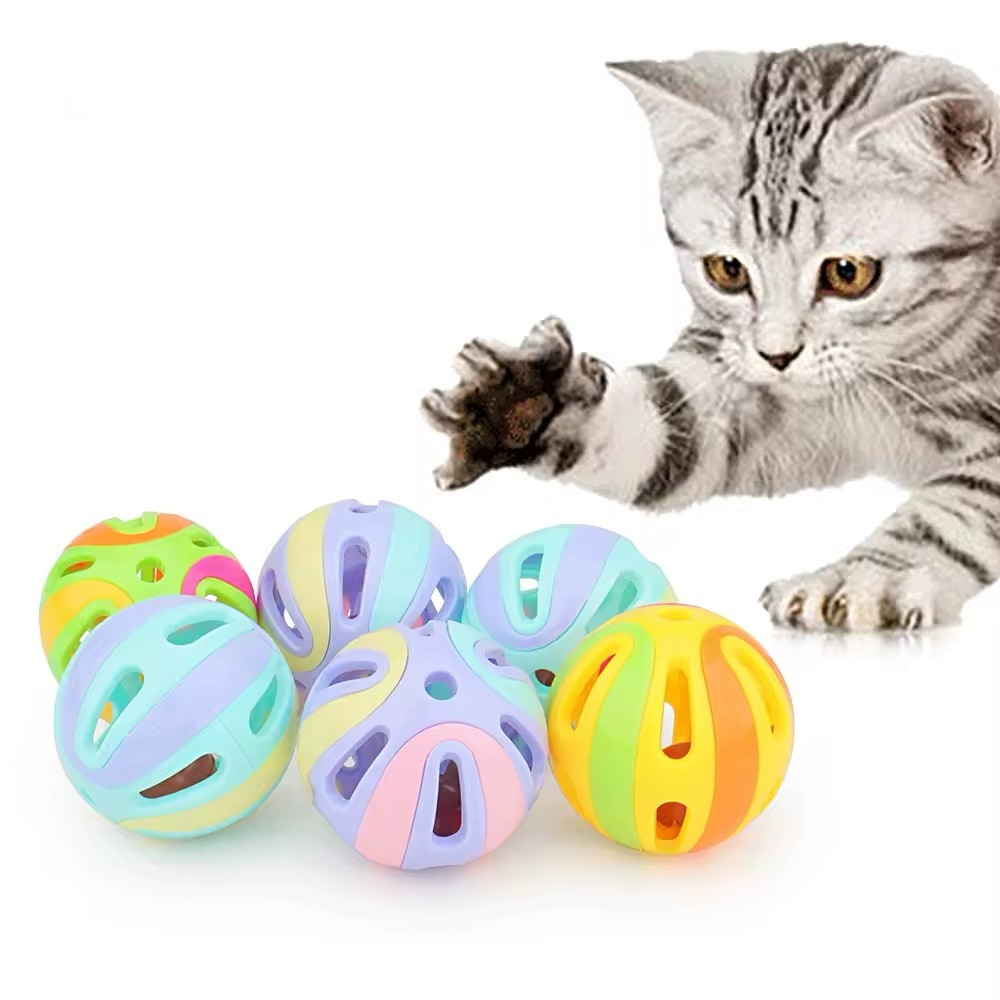 М'ячик з дзвіночком для котиків та песиків - 8 см, фото 1