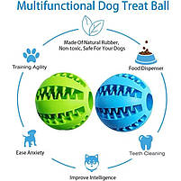 Масажний м'яч для чищення зубів у собак, кольори в асортименті - 7 см, фото 7