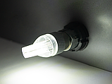 Світлодіодна авто лампа T25-3030-18SMD з лінзою плоска стробоскоп 1156 білий 12V LEDUA, фото 3
