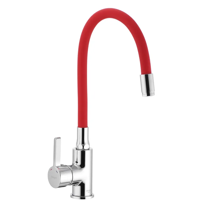 Змішувач для кухні з силіконовим виливом Ibergrif M22112-1 (IB0067), фото 1