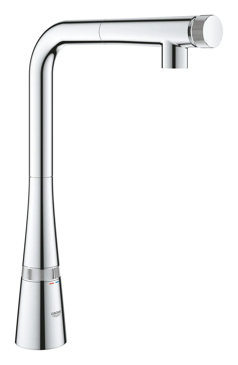 Змішувач для кухні з висувним виливом Grohe Zedra SmartControl (31593002), фото 1