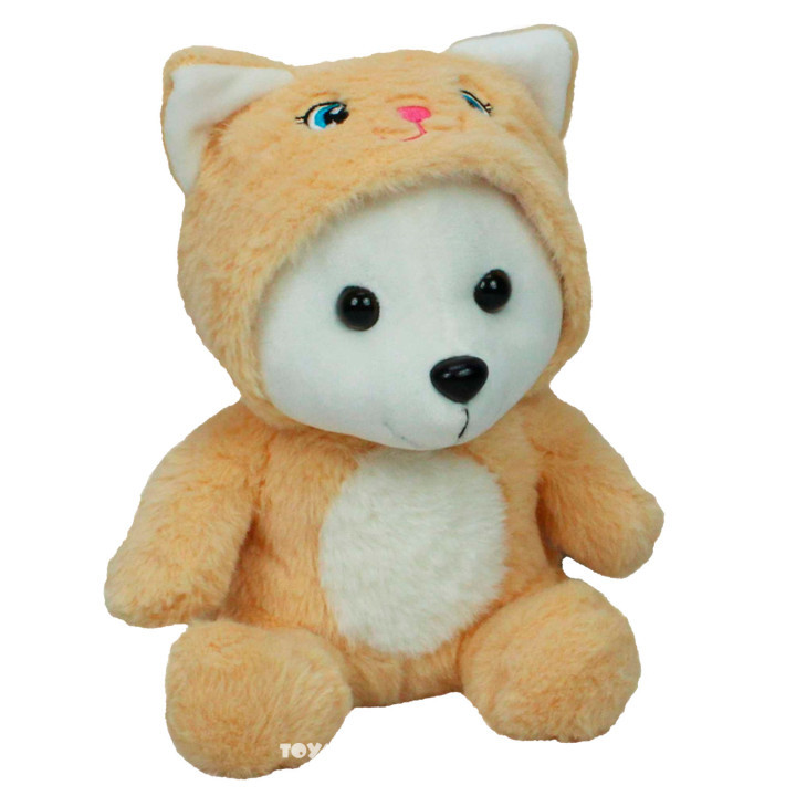 М'яка іграшка Копиця "Ведмедик в капюшоні кіт" 00004-41, фото 1