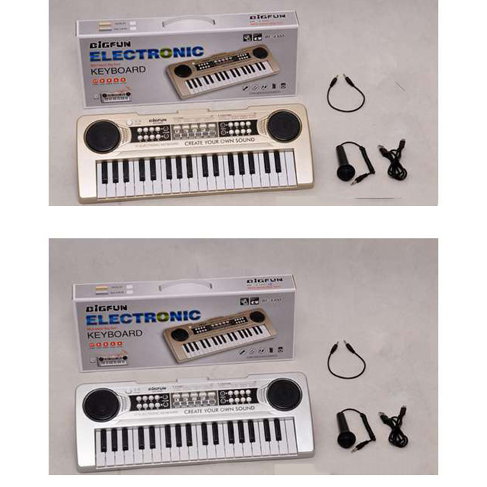 Синтезатор Bigfun 37 клавіш, запис, мікрофон, MP3, 8 тонів, 2 кольори BF-430D1, фото 1