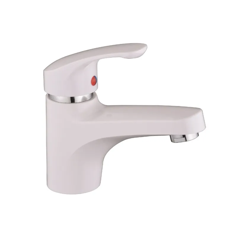 Змішувач для умивальника Plamix Fidel-001 SET White (з підведенням) (PM0659), фото 1