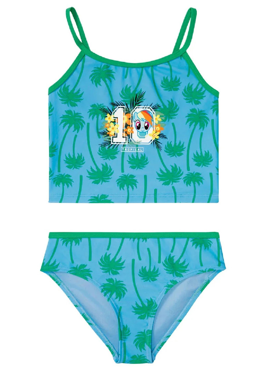 Купальник на дівчинку роздільний зелений