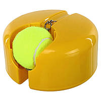 Тренажер телескопічний для великого тенісу для одиничних тренувань м'яч на гумці з базою без води Zelart