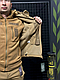Утеплений костюм на флісі Soft Shell TACTICAL VANGUARD Койот з бойовою рубашкою розмір L - фото 7 - id-p2739486452