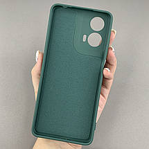 Чохол для Motorola Moto G24 матовий чохол із захистом камери на телефон моторола мото г24 темно-зелений cfa, фото 2