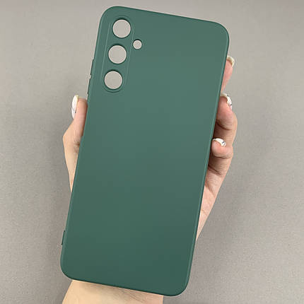 Чохол для Samsung Galaxy A05s (A057F) матовий із захистом камери чохол на телефон самсунг а05с темно-зелений cfa, фото 1