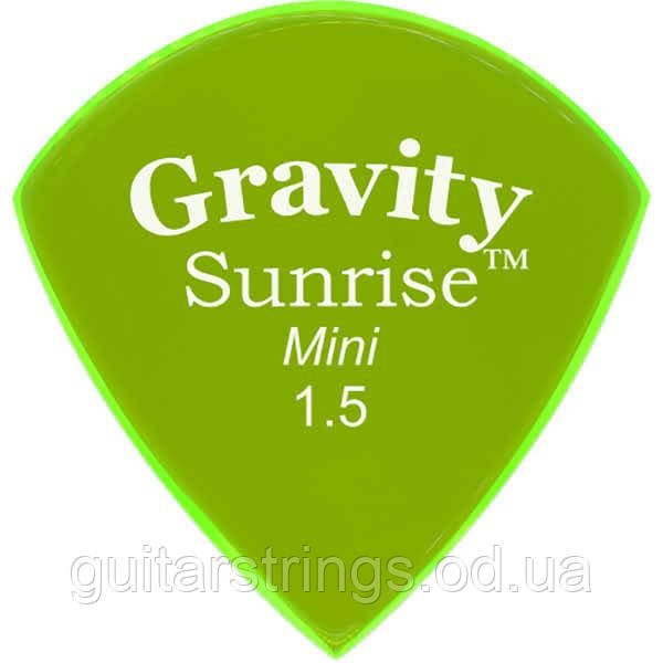 Медиатор Gravity Picks GSUM15P Sunrise Mini Polished 1.50 mm, фото 1