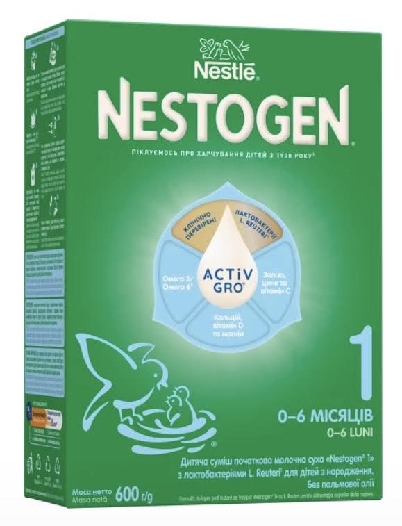 Nestogen 1 Суміш для дітей з лактобактеріями L.reuteri  від 0 до 6 місяців, 600г. (Нестожен 1)