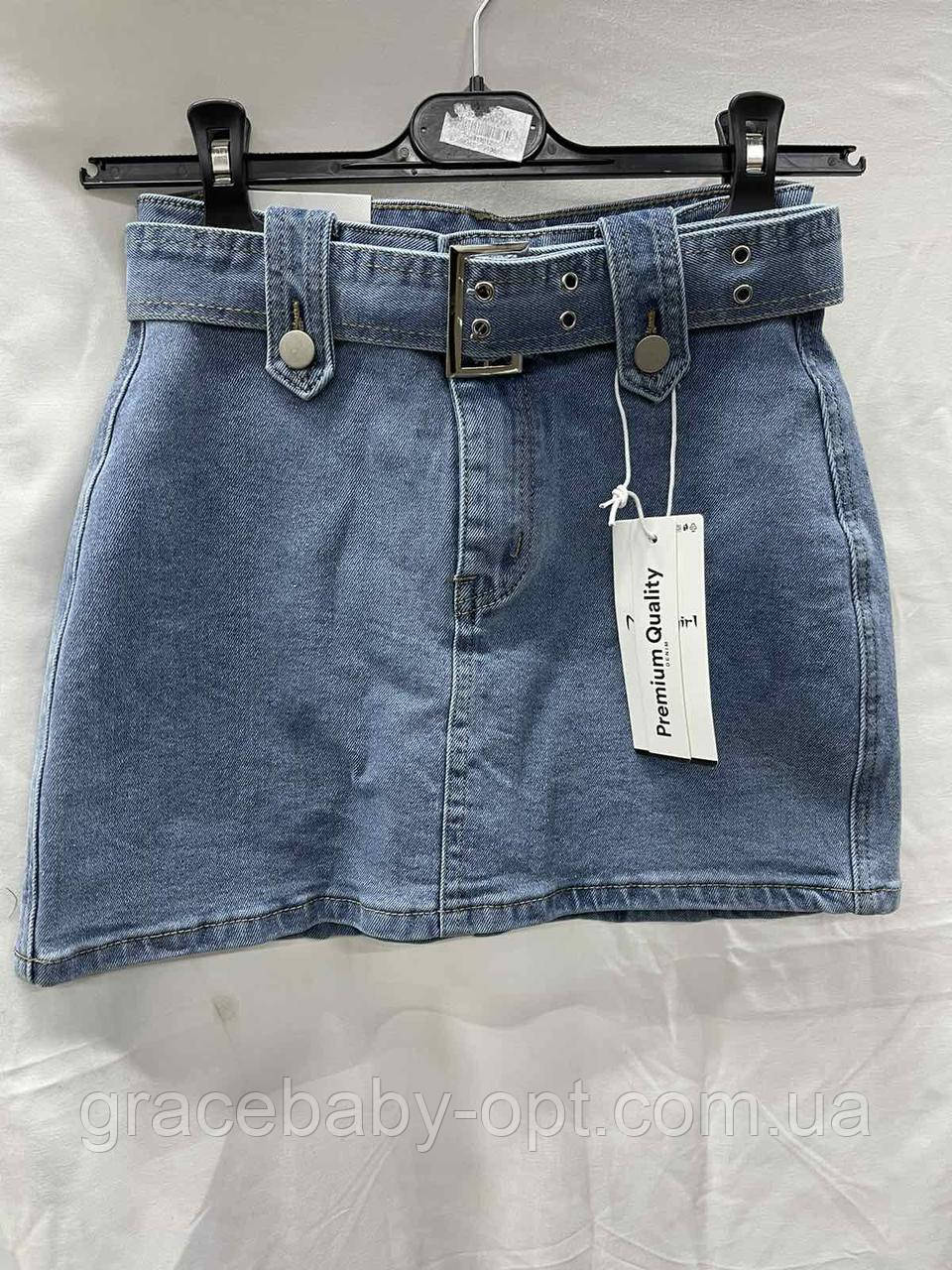 Спідниця джинсова жіноча оптом, XS-XL рр., № Si-HW-163, фото 1