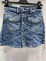Спідниця-шорти джинсова жіноча оптом, XS-XL рр., № Nk-GEQ1310В, фото 2