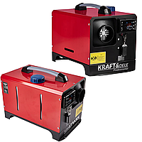 Портативний отоплювач для дому та авто Kraft&Dele 8кВт 12/230V, автономний дизельний обігрівач з пультом ДУ