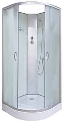 Душовий гідробокс 90x90х200 см без даху матовий душова кабіна розсувні двері на низькому піддоні