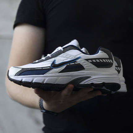 Чоловічі Кросівки Nike Initiator White Grey Blue / Найк Ініціатор Білі з Сірим та Синім, фото 1