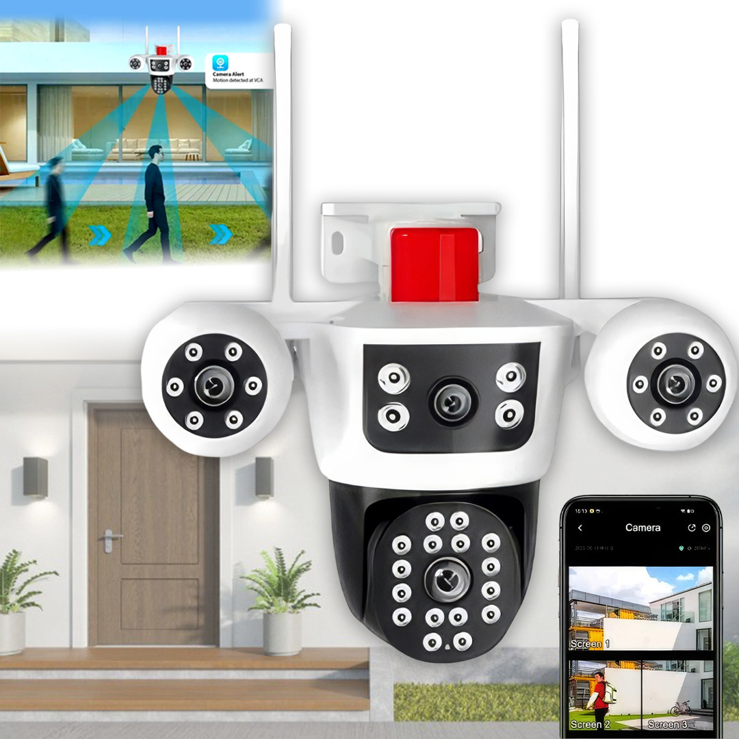 Вулична камера відеоспостереження на 2 об'єктиви 3L-V88-WIFI V380PRO, фото 1