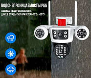 Вулична камера відеоспостереження на 2 об'єктиви 3L-V88-WIFI V380PRO, фото 7