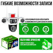 Вулична камера відеоспостереження на 2 об'єктиви 3L-V88-WIFI V380PRO, фото 9