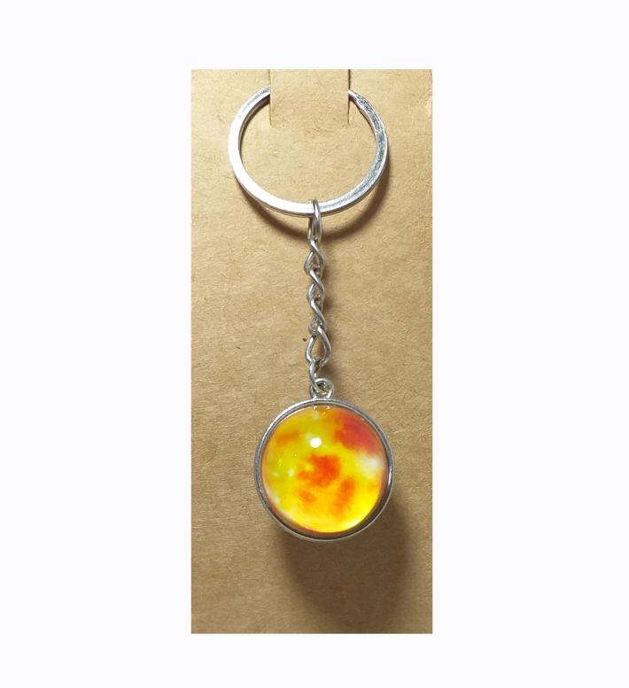 Брелок-сфера 004 з зображеннями космічної тематики (KG-12581), фото 1