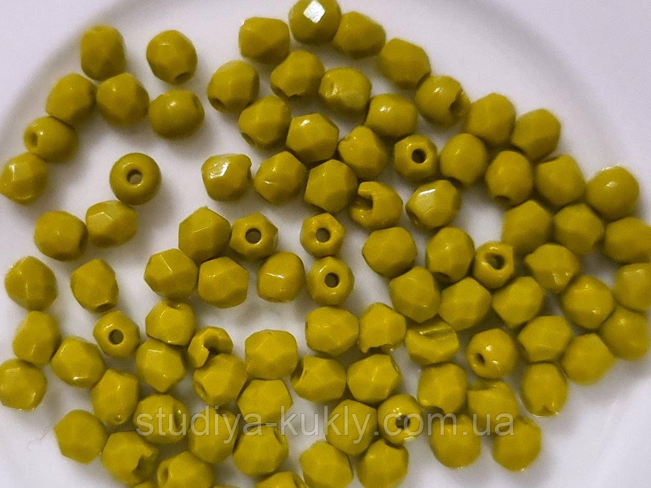 Кришталеві намистини. Чеське скло. 3 мм. №30, фото 1