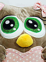 М'яка іграшка подушка «Сова» коричнева (36 см) C15403-4, фото 5