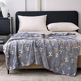 Плед нічник із мікрофібри Метелики, світиться у темряві 150х200см