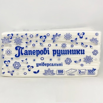 Рушник-вкладиш Обухів-Аеро 22,5х33см 2шар. 100шт целюлозні