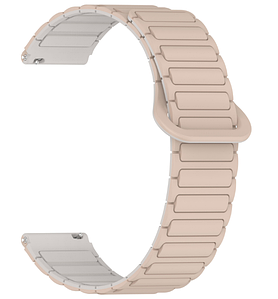 Ремінець CDK для Canyon Badian SW-68 | 20mm Silicone Shaped Magnetic Band (018822) (pink sand / grey)