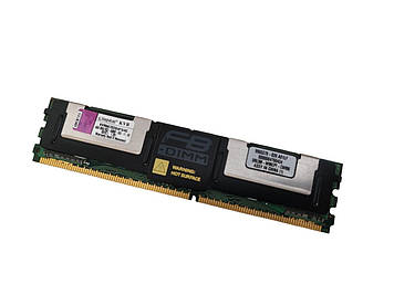 Модуль пам'яті для сервера Kingston 4Gb 2Rx4 PC2-5300F-555-11-E0 1.8V (KVR667D2D4F5/4G) БВ