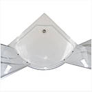 Душова кабіна KO&PO 7122 - 6 (90) 90х90х193 низький піддон, скло 4 мм з візерунком, фото 4