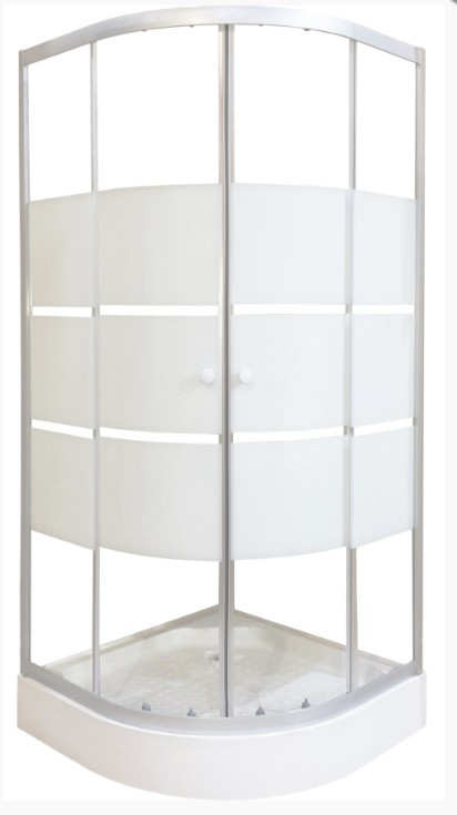 Душова кабіна KO&PO 7122 - 7 (90) 90х90х193 низький піддон, скло 4 мм з візерунком, фото 1