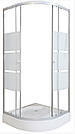 Душова кабіна KO&PO 7122 - 7 (90) 90х90х193 низький піддон, скло 4 мм з візерунком, фото 2