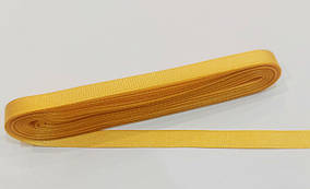 Стрічка репсова 1 см( 10 метрів) жовта 86 Туреччина