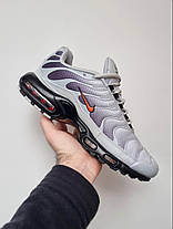 Чоловічі Кросівки Nike Air Max TN Plus Grey Black Red / Найк Аїр Макс ТН Плюс Сірі з Чорним та Червоним, фото 3