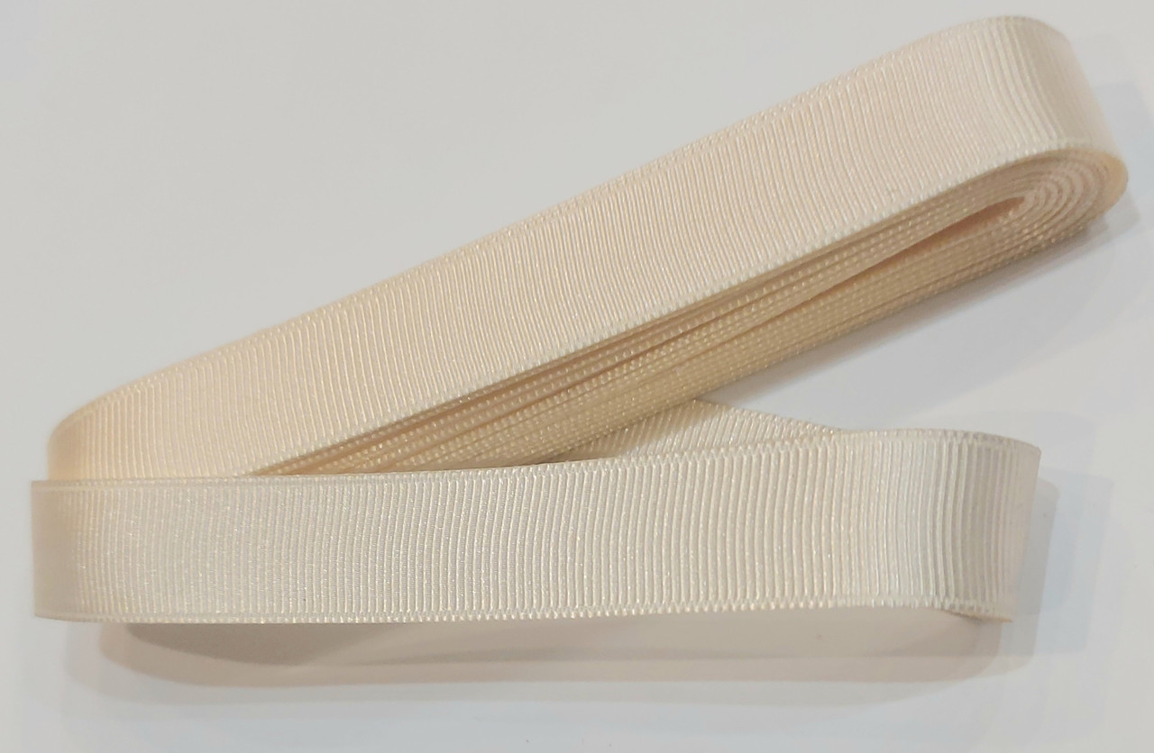 Тесьма лента репсовая Турция Стрічка репсова 2 см( 10 метрів) кремове № 04