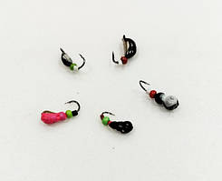 Мормишка зимова набір mix 0,3-0,6г 5шт.