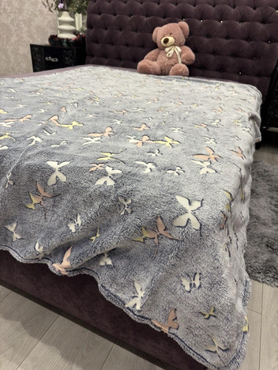 Плед із мікрофібри світиться в темряві 150*200, фото 1