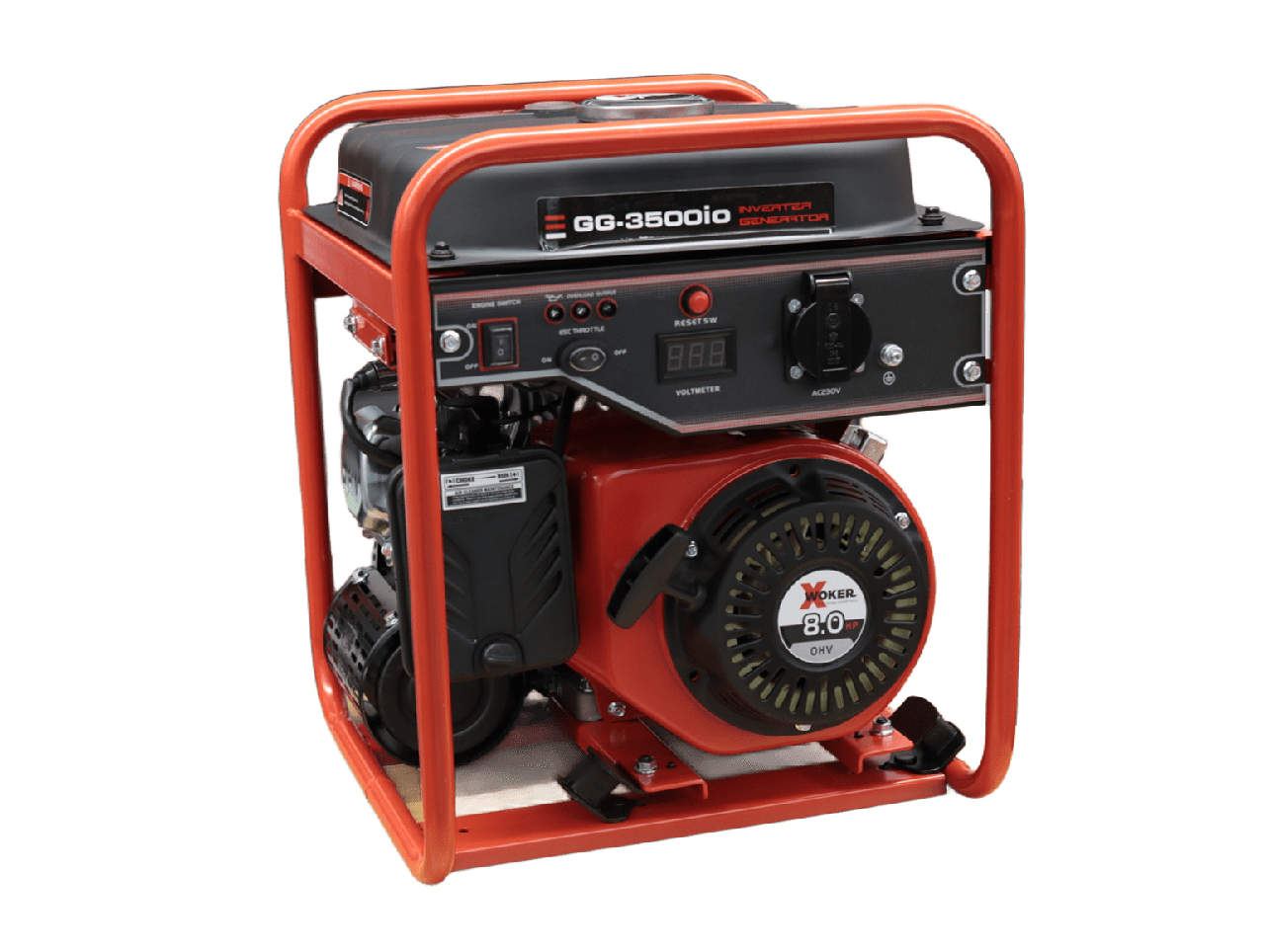 Генератор бензиновий інверторний X-Woker GG-3500io 3.2-3.5 кВт 8.0 кс, фото 1