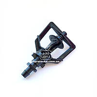 Мікророзпилювач Ø 4,8-5,6м з адаптером (Встановлюється догори) (чорний/чорний)